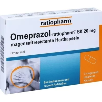 OMEPRAZOL-ratiopharm SK 20 mg capsule rigide rivestite entericamente, 7 pz