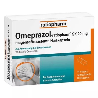 OMEPRAZOL-ratiopharm SK 20 mg capsule rigide rivestite entericamente, 14 pz
