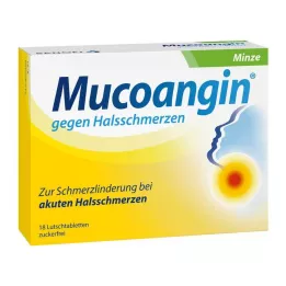 MUCOANGIN pastiglie di menta 20 mg, 18 pz