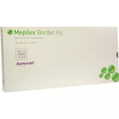 MEPILEX Medicazione in schiuma Border Ag 10x20 cm sterile, 5 pz