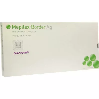 MEPILEX Medicazione in schiuma Border Ag 10x20 cm sterile, 5 pz MEPILEX Medicazione in schiuma Border Ag 10x20 cm sterile, 5 pz
