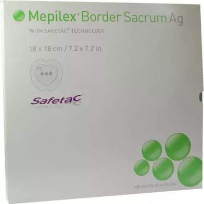 Benda Mepilex Border Sacrum Ag 18x18cm, 5 pz Benda Mepilex Border Sacrum Ag 18x18cm, 5 pz
