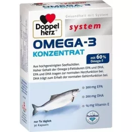DOPPELHERZ Capsule del sistema concentrato di Omega-3, 30 pezzi