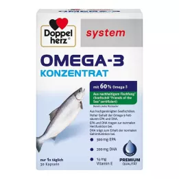 DOPPELHERZ Capsule del sistema concentrato di Omega-3, 30 pezzi