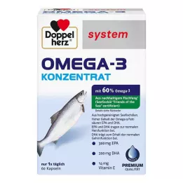 DOPPELHERZ Capsule del sistema concentrato di Omega-3, 60 pezzi