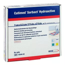 CUTIMED Compresse idroattive Sorbact 7x8,5 cm, 10 pz
