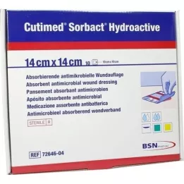 CUTIMED Compresse idroattive Sorbact 14x14 cm, 10 pz