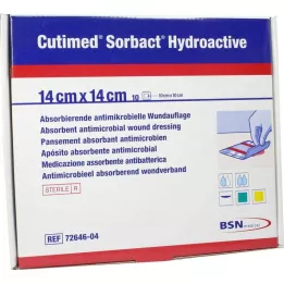 CUTIMED Compresse idroattive Sorbact 14x14 cm, 10 pz