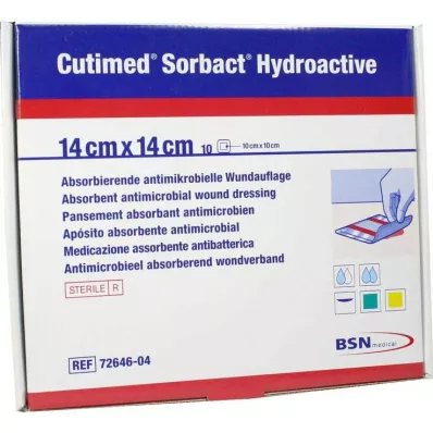 Cutimed Sorbact Impacchi idroattivi 14x14 cm, 10 pz Cutimed Sorbact Impacchi idroattivi 14x14 cm, 10 pz