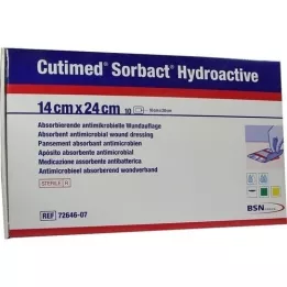 CUTIMED Compresse idroattive Sorbact 14x24 cm, 10 pz