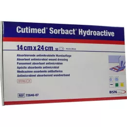CUTIMED Compresse idroattive Sorbact 14x24 cm, 10 pz