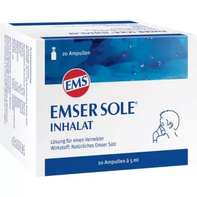 EMSER Soluzione inalatoria di salamoia per nebulizzatore, 20 pz