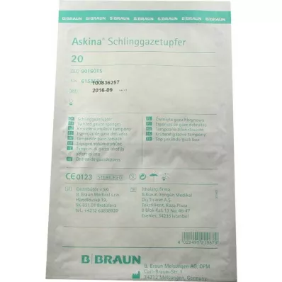 ASKINA Tamponi di garza sterile Plum-grit, 20 pz ASKINA Tamponi di garza sterile Plum-grit, 20 pz