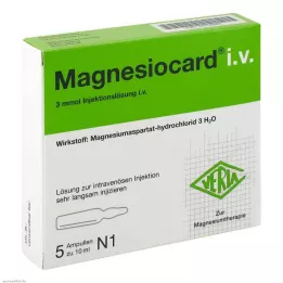 MAGNESIOCARD soluzione iniettabile i.v., 5X10 ml
