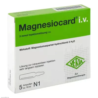 MAGNESIOCARD soluzione iniettabile i.v., 5X10 ml