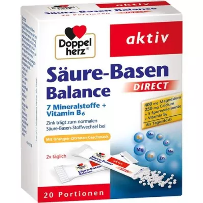 DOPPELHERZ Equilibrio acido-base DIRECT Pellet, 20 pz