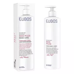EUBOS FLÜSSIG rosso con fragranza fresca con dispenser, 400 ml
