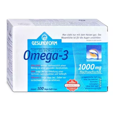 GESUNDFORM Omega-3 1.000 mg Vega Capsule Morbide, 100 Capsule GESUNDFORM Omega-3 1.000 mg Vega Capsule Morbide, 100 Capsule