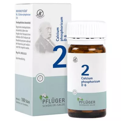 Biochimica Pflueger 2 Calcio fosforico D 6 compresse, 100 pz