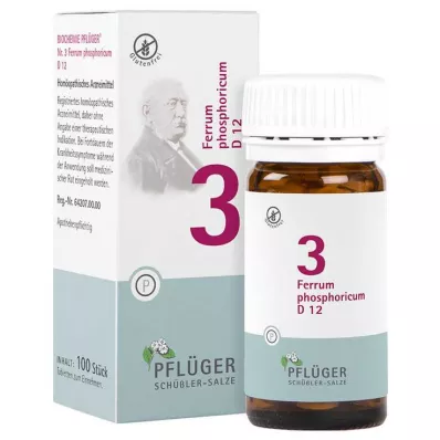 Biochimica Pflueger 3 Ferrum fosforicum D 12 compresse, 100 pz Biochimica Pflueger 3 Ferrum fosforicum D 12 compresse, 100 pz