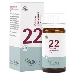 BIOCHEMIE Gesso dellaratore 22 Calcio carbonico D 6 tbl, 100 pz
