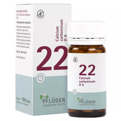 Biochimica Pflueger 22 Calcium carbonicum D 6 compresse, 100 pz Biochimica Pflueger 22 Calcium carbonicum D 6 compresse, 100 pz
