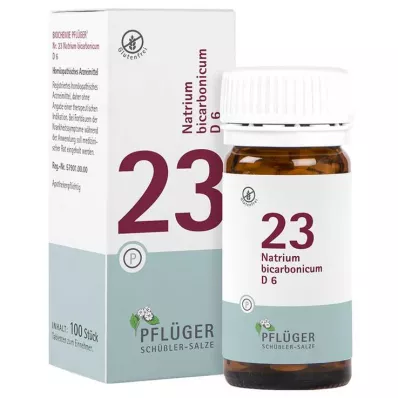 Biochimica Pflueger 23 bicarbonato di sodio.D 6 compresse, 100 pz Biochimica Pflueger 23 bicarbonato di sodio.D 6 compresse, 100 pz
