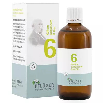 Biochimica Pflueger 6 Kalium sulfuricum D 6 gocce, 100 ml Biochimica Pflueger 6 Kalium sulfuricum D 6 gocce, 100 ml