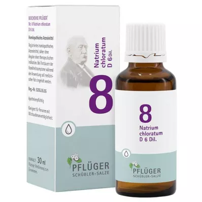 BIOCHEMIE Gesso dellaratore 8 Natrium chloratum D 6 gocce, 30 ml