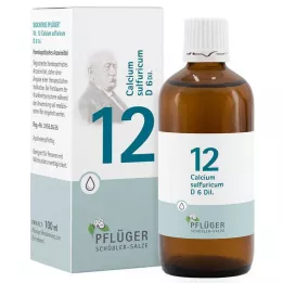 BIOCHEMIE Rimedio dellaratore 12 Calcium sulphuricum D 6 goccia, 100 ml