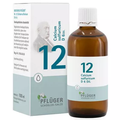Biochimica Pflueger 12 Calcio sulfuricum D 6 gocce, 100 ml Biochimica Pflueger 12 Calcio sulfuricum D 6 gocce, 100 ml