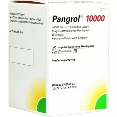 PANGROL 10.000 tappi rigidi con rivestimento enterico, 100 pz