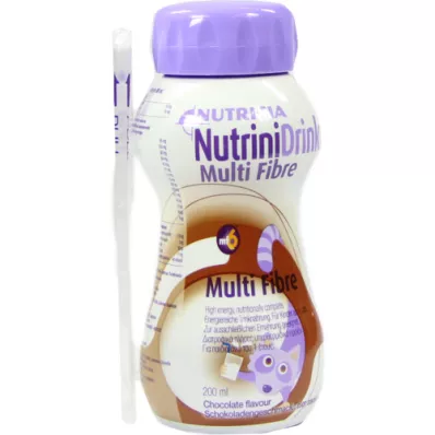 NUTRINIDRINK MultiFibre gusto cioccolato, 200 ml