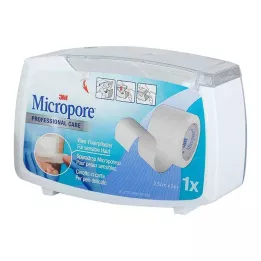 MICROPORE Gesso non tessuto 2,5 cm x 5 m con strappo 1530NP-1SD, 1 pz