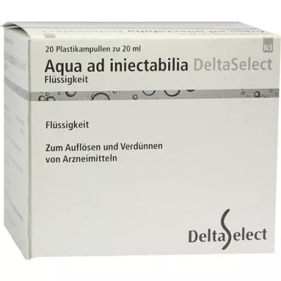 AQUA AD iniectabilia plastica, 20X20 ml