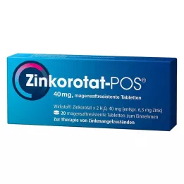 ZINKOROTAT POS compresse rivestite di enterico, 20 pezzi