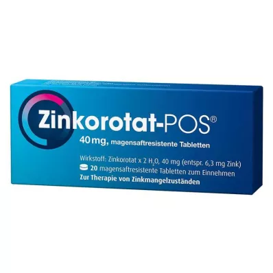 ZINKOROTAT POS compresse rivestite di enterico, 20 pezzi ZINKOROTAT POS compresse rivestite di enterico, 20 pezzi