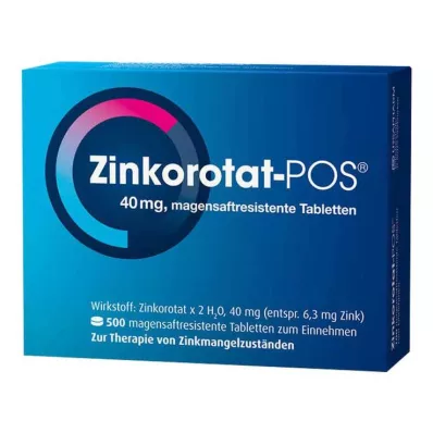 ZINKOROTAT POS compresse rivestite di enterico, 500 pz