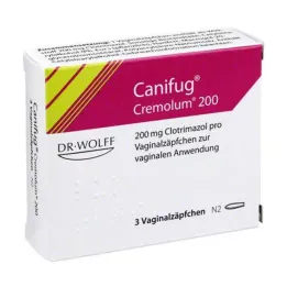 CANIFUG Cremolum 200 supposte vaginali, 3 pz