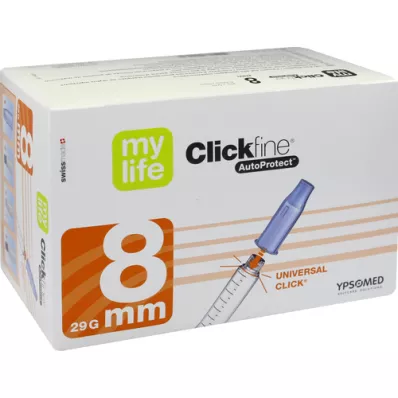 MYLIFE Aghi Clickfine AutoProtect 8 mm 29 G, 100 pz