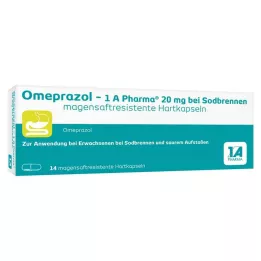 [1a Pharma 20 mg per bruciore di stomaco HKM, 14 pz