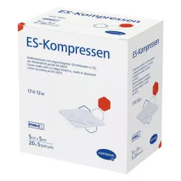 ES-KOMPRESSEN confezione sterile 5x5 cm 12x, 20X5 pezzi