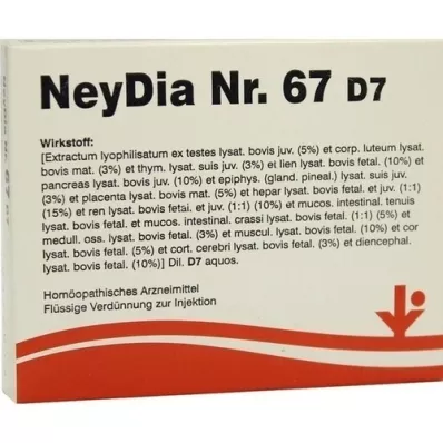 NEYDIA No.67 D 7 Fiale, 5X2 ml