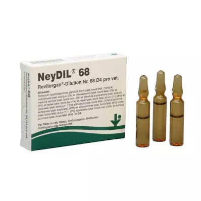 NEYDIL N. 68 Revitorgan Dil.D 4 fiale per veterinario, 5X2 ml