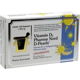 VITAMIN D3 PHARMA Nord 20 μg capsule, 120 pz