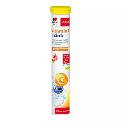 DOPPELHERZ Vitamina C+Zinco compresse effervescenti, 15 pz DOPPELHERZ Vitamina C+Zinco compresse effervescenti, 15 pz