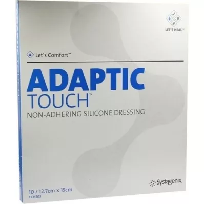 ADAPTIC Touch 12,7x15 cm medicazione non adesiva in silicone per ferite, 10 pz