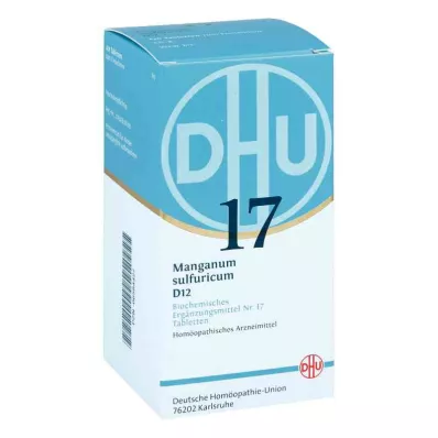 BIOCHEMIE DHU 17 Manganum sulphuricum D 12 tbl, 420 pz