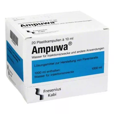 Ampuwa fiale di plastica soluzione per iniezione/infusione, 20X10 ml Ampuwa fiale di plastica soluzione per iniezione/infusione, 20X10 ml