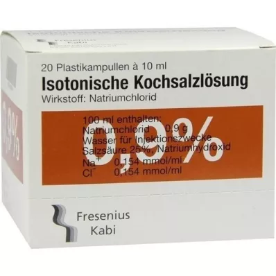 KOCHSALZLÖSUNG 0,9% Pl.Fresenius Soluzione iniettabile, 20X10 ml